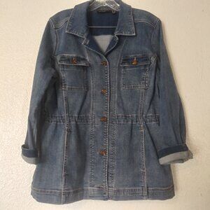 Susan Graver Jeans women's size MP denim jacket